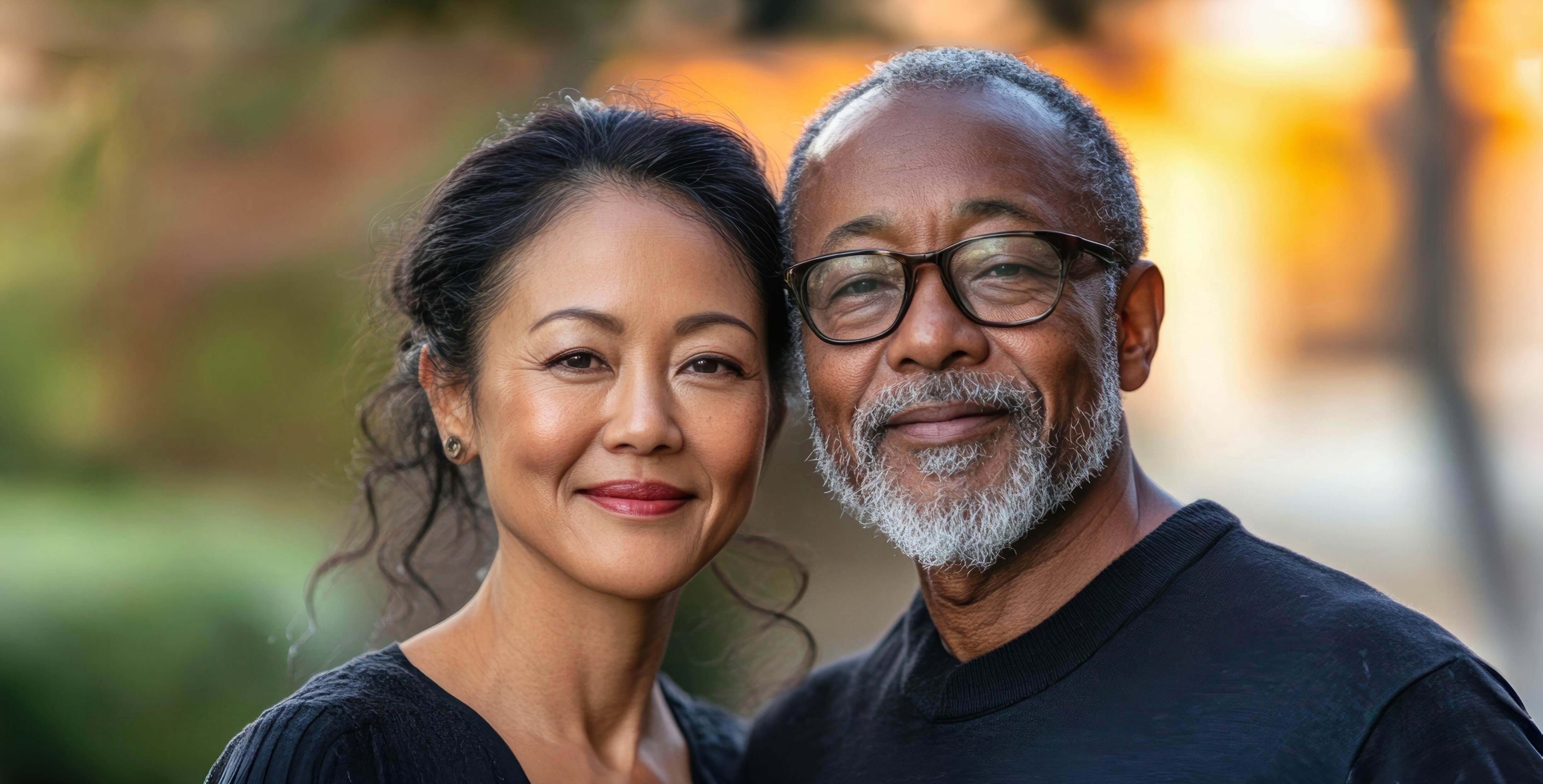 A happy smiling couple